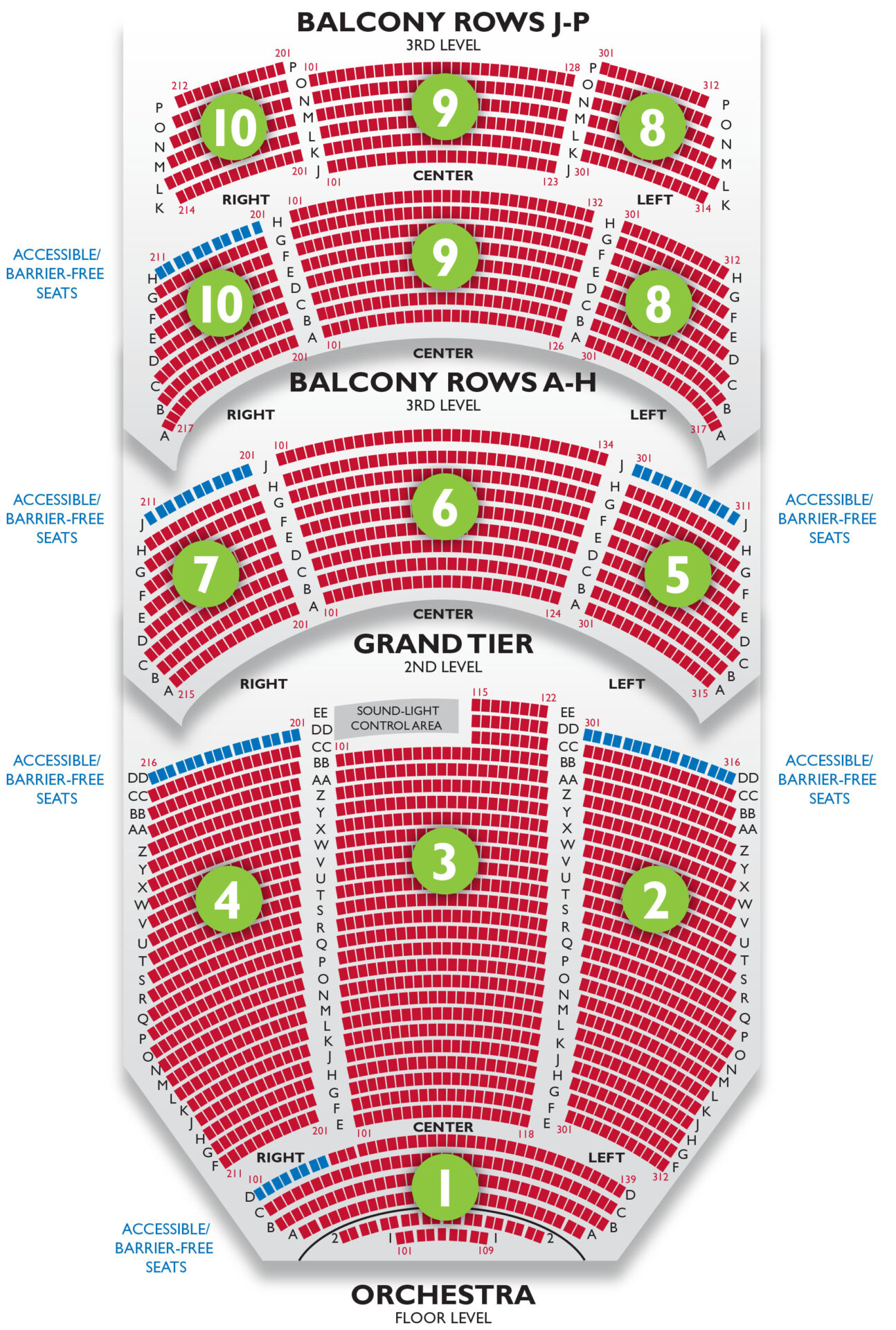 dpac seating chart