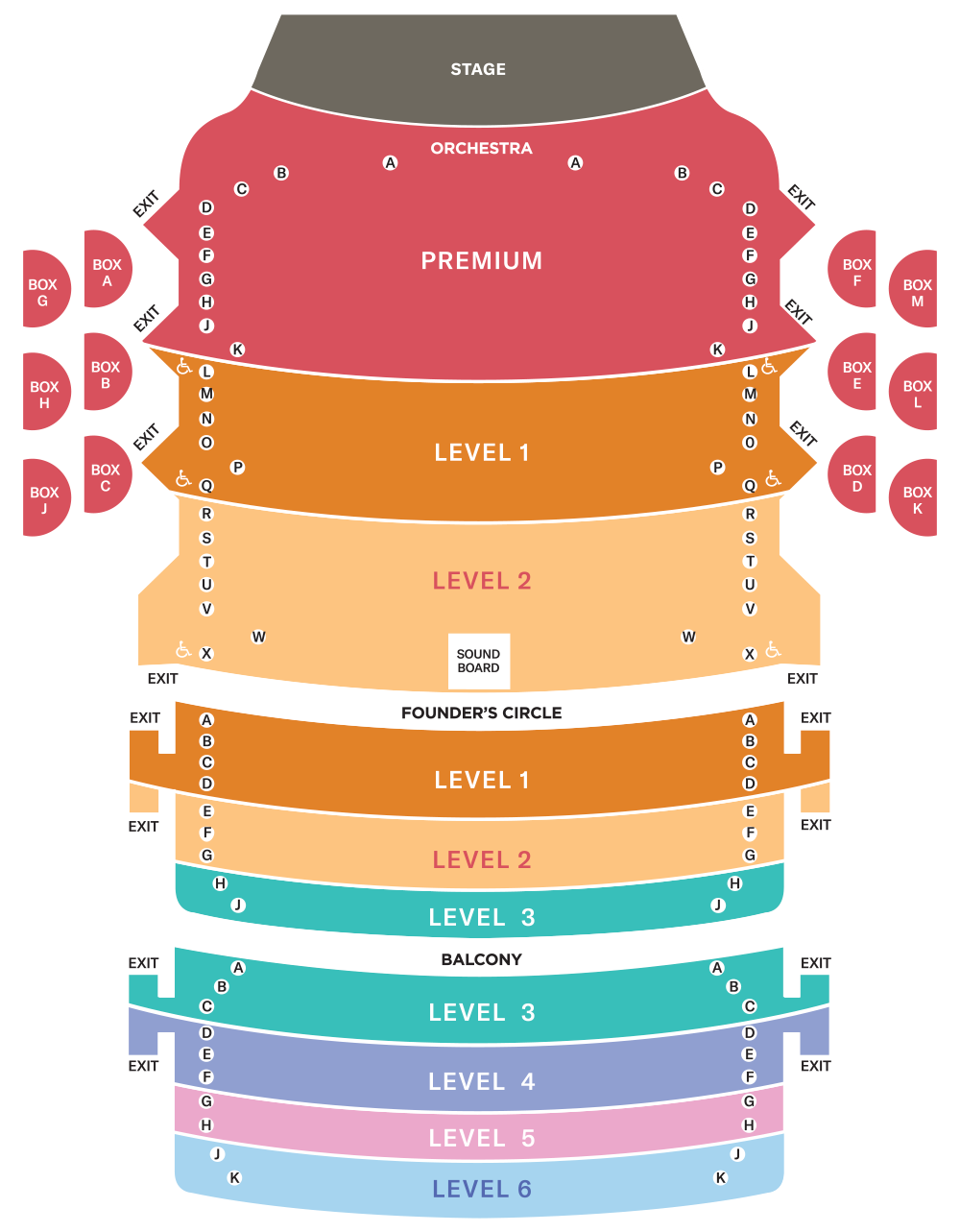 peace center greenville seating chart