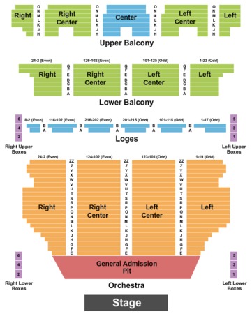 tivoli theatre seating chart